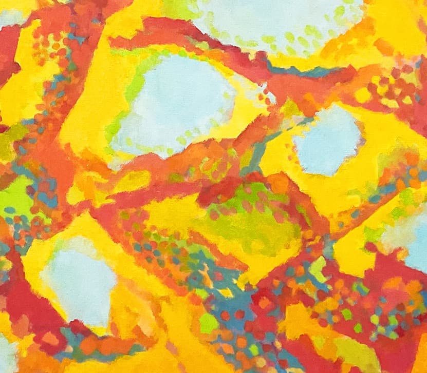絵画 872 油絵/抽象画風/自然の造形/ひび割れ/S15号