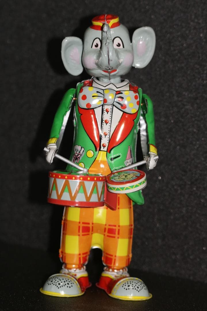 T.K TOYS　ブリキ　ゾウノタイコタタキ　サンタクロース　ニュースドッグ