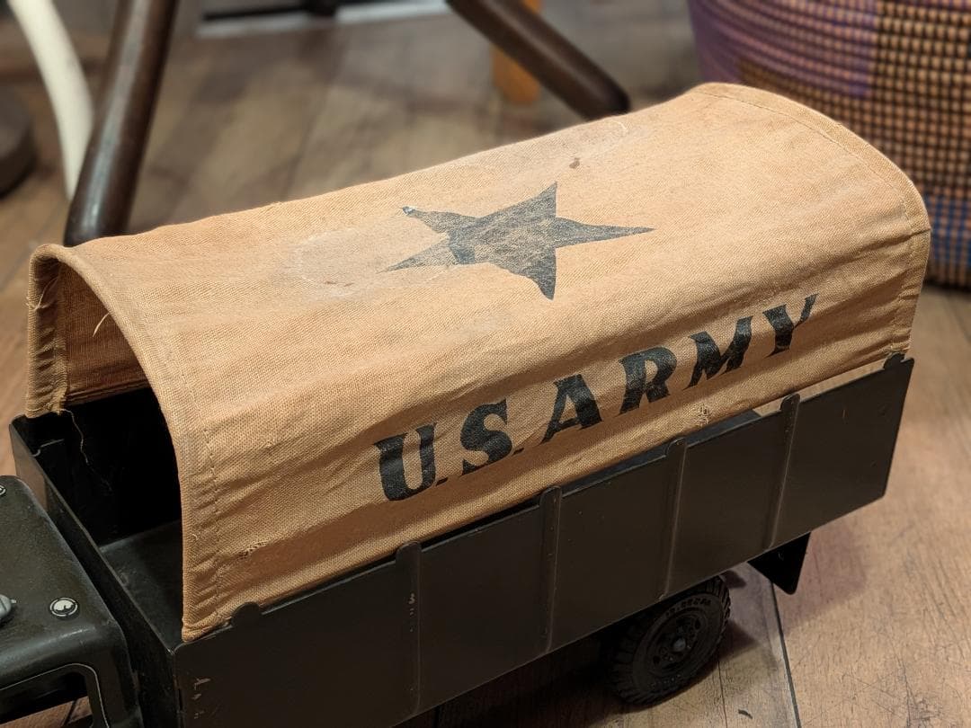 超希少☆1950s／MARX TOYS社／U.S ARMY／トラック／オブジェ