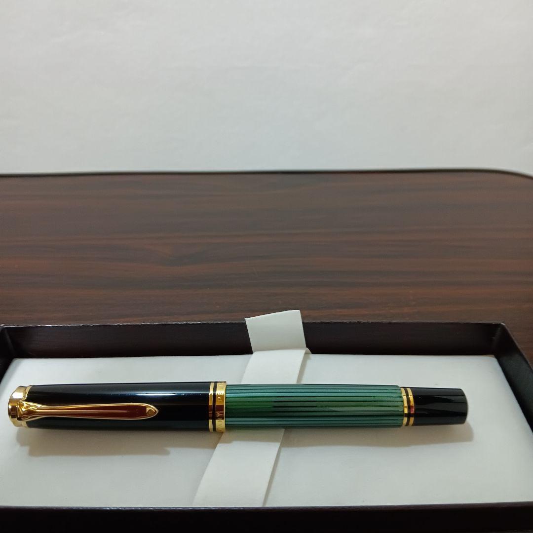 10-1　専用　Pelikan 万年筆 スーべレーン M800 緑縞 F 18k