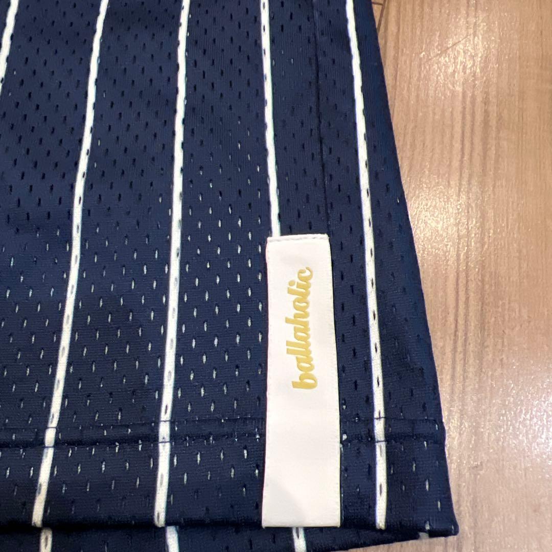 ウェア ballaholic Stripe Mesh Zip Shorts