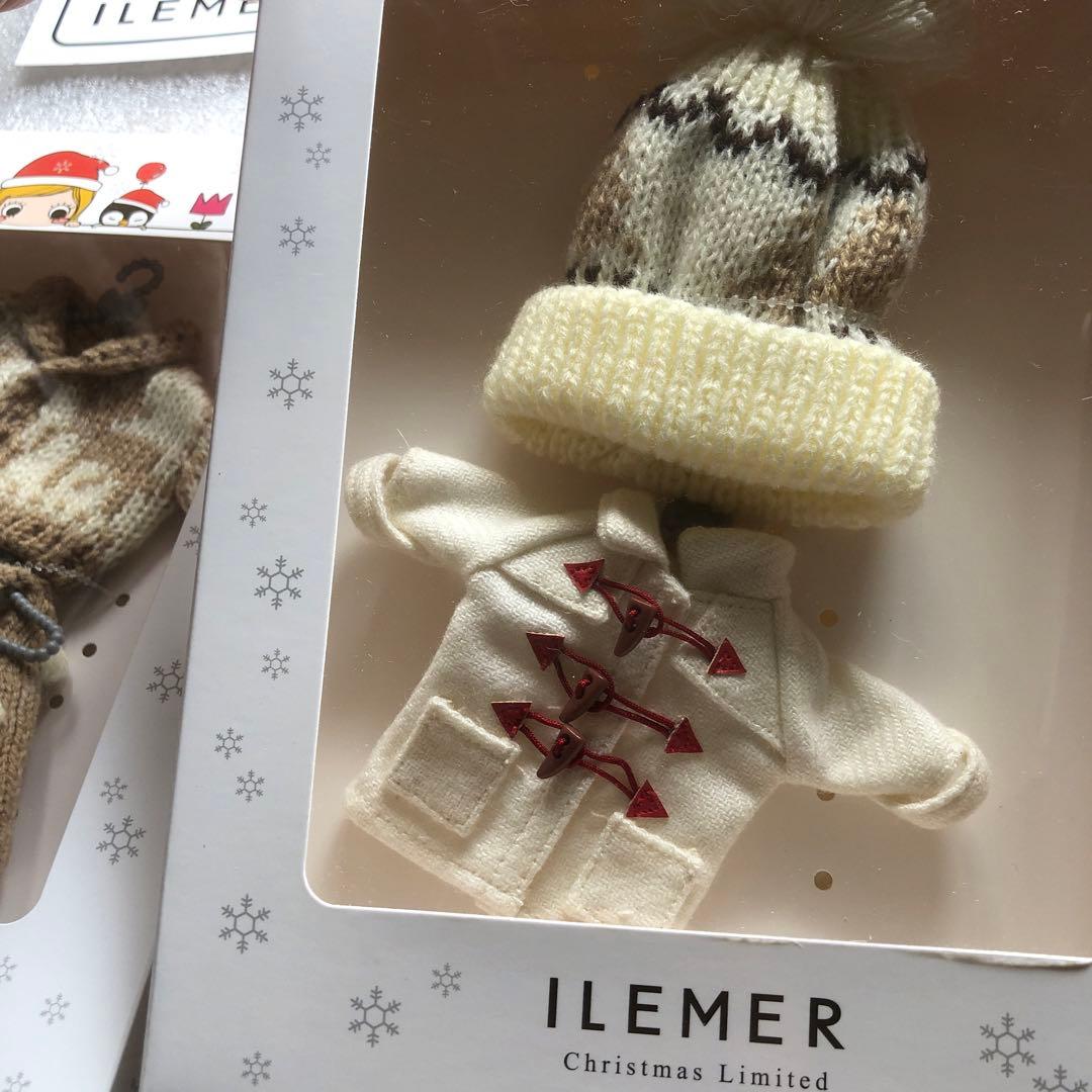 イルメール クリスマス 限定 カウチンニット×ドットワンピ ニット帽×ダッフル