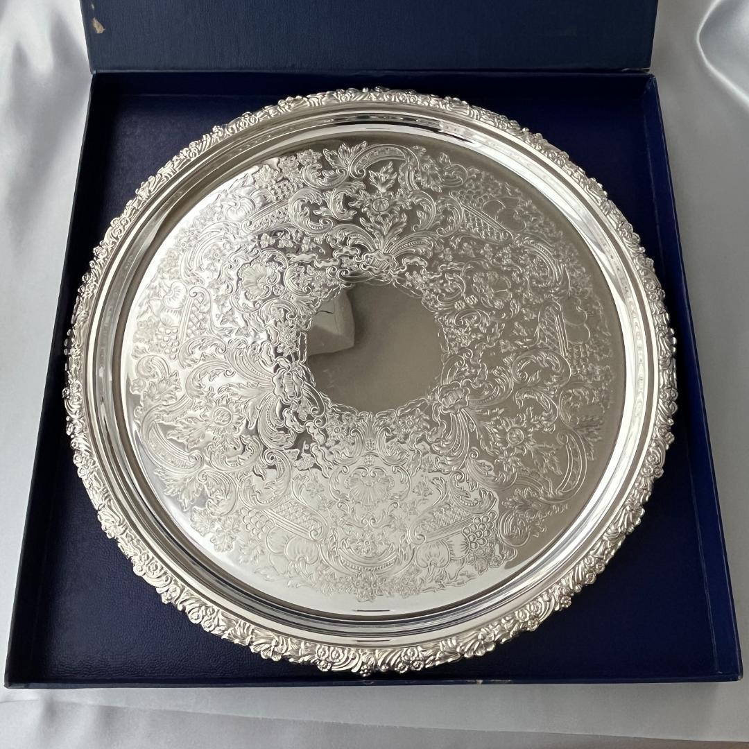 【Mappin&Webb】 マッピンアンドウェッブ ギャラリートレー 32cm