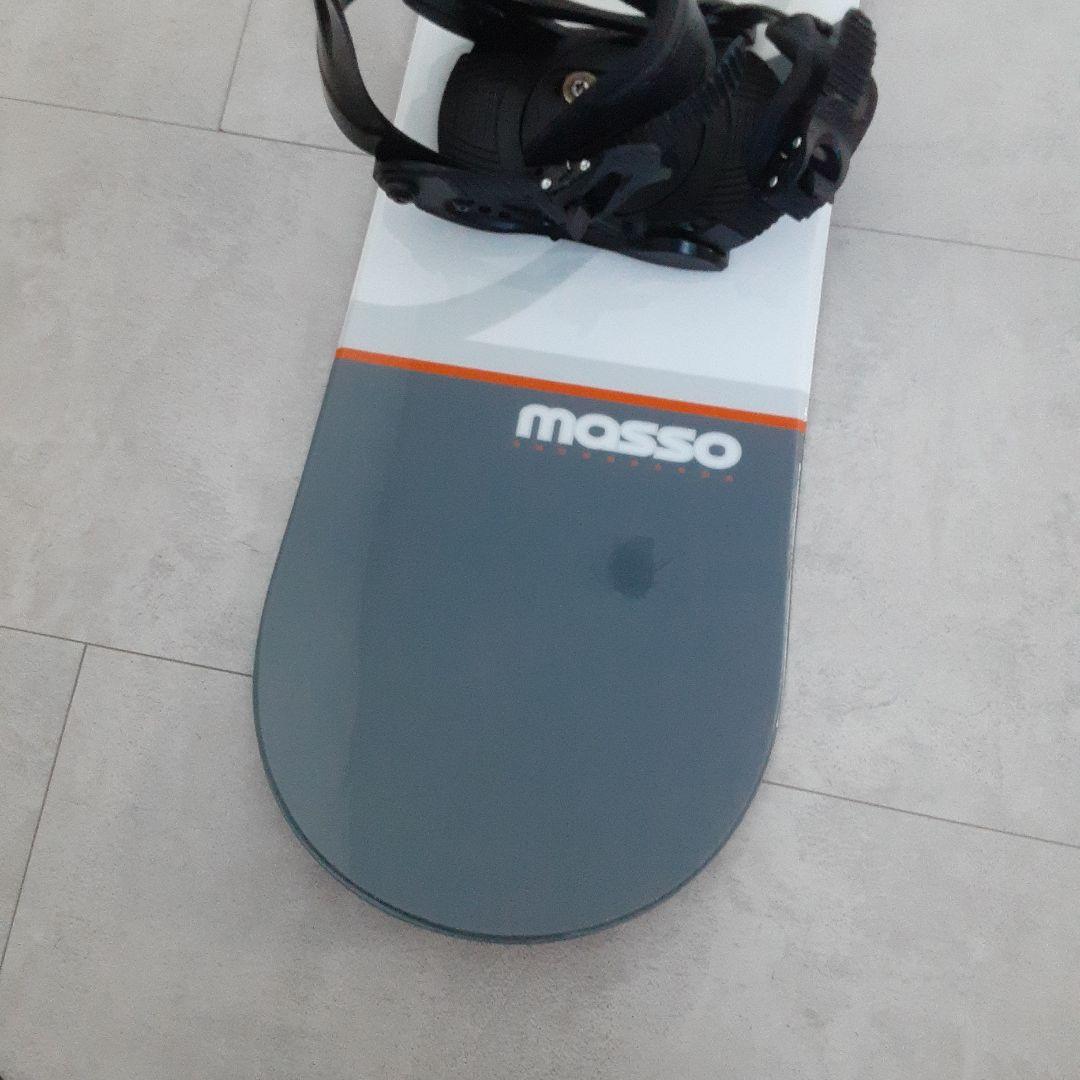 masso ジュニア スノーボードセット 128 キスマーク バインディング付き