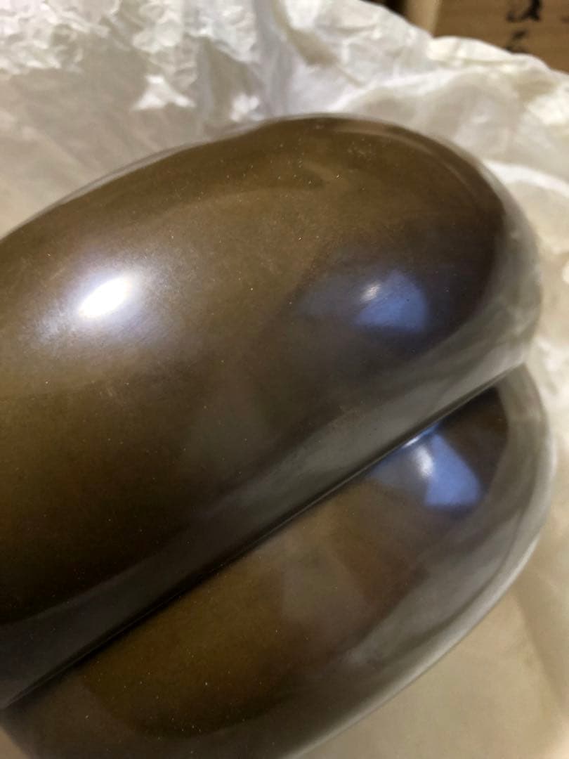 砂張銅　瓢箪　建水　金森紹栄氏作　共箱入