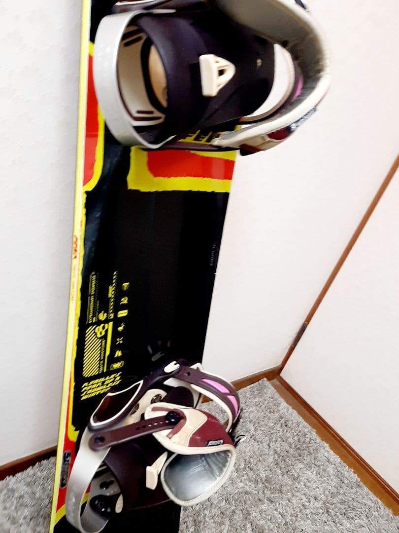 スノーボードセット　BLACK&yellow