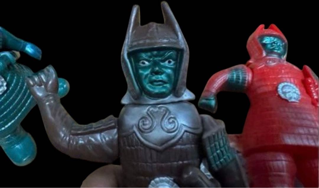 激レア1966年刻印有り　当時物？大魔神フィギュア 3体セット20センチ程