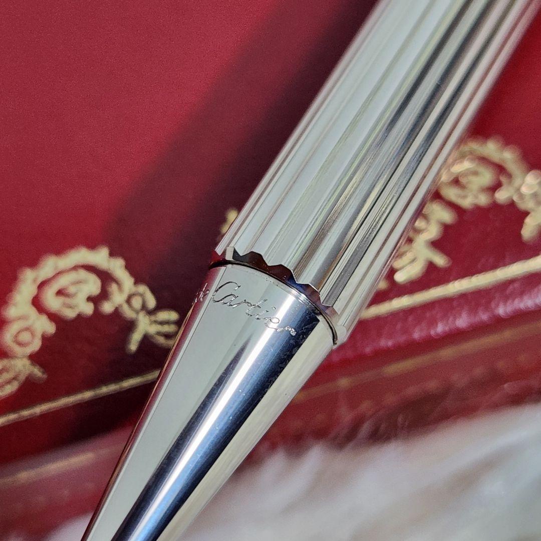 【極美品】Cartier must de Cartier ボールペン シルバー