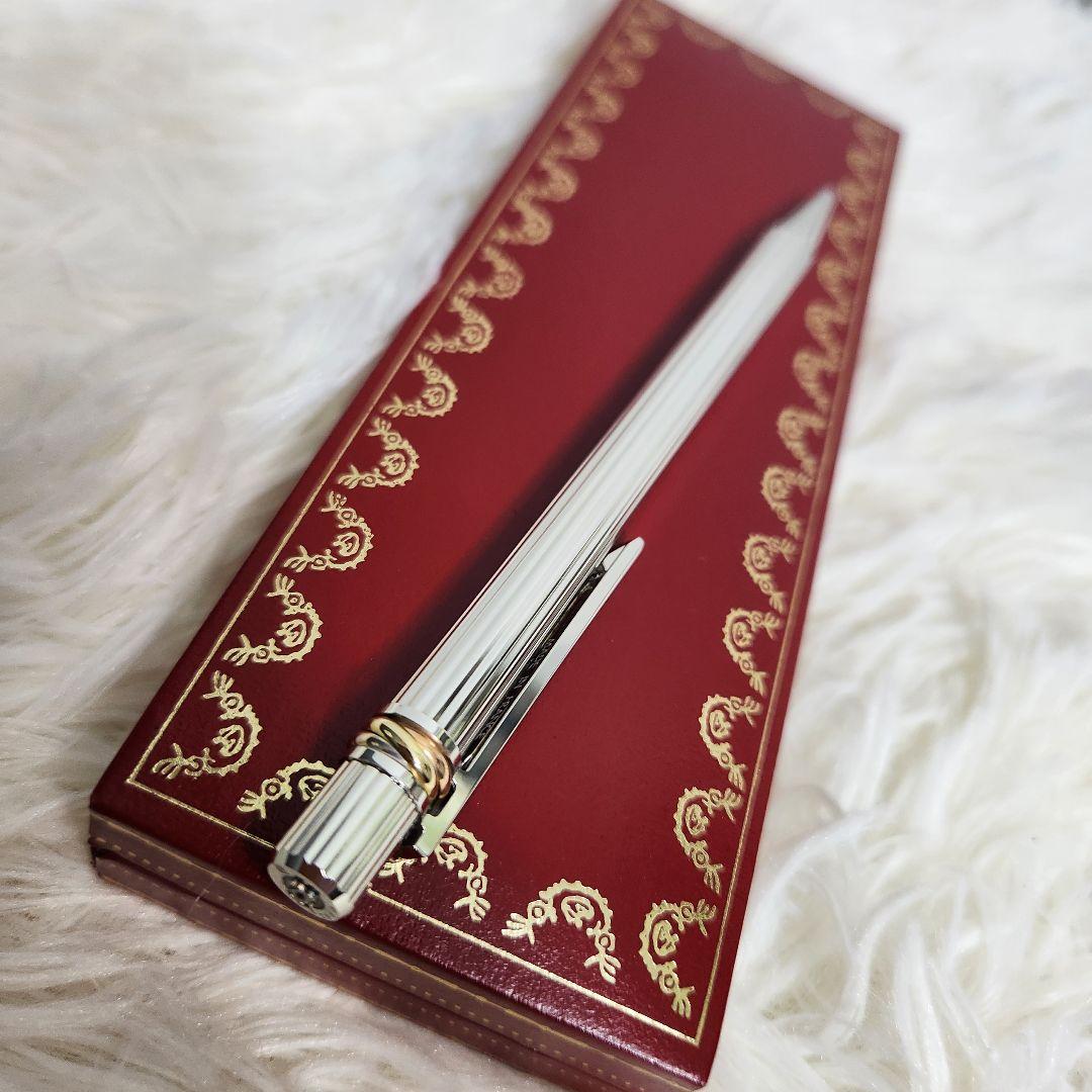 【極美品】Cartier must de Cartier ボールペン シルバー