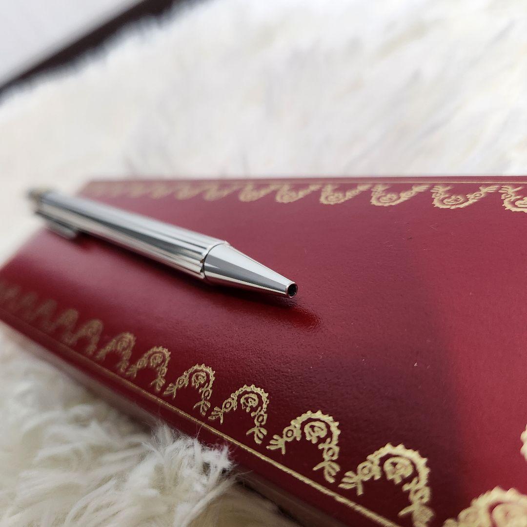 【極美品】Cartier must de Cartier ボールペン シルバー