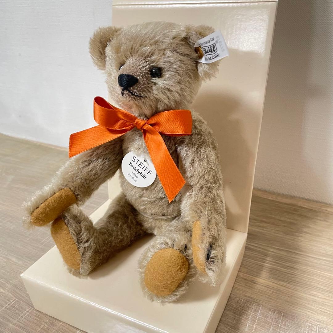 ★日本限定品★シュタイフ テディベア グレー 1910 レプリカ Steiff