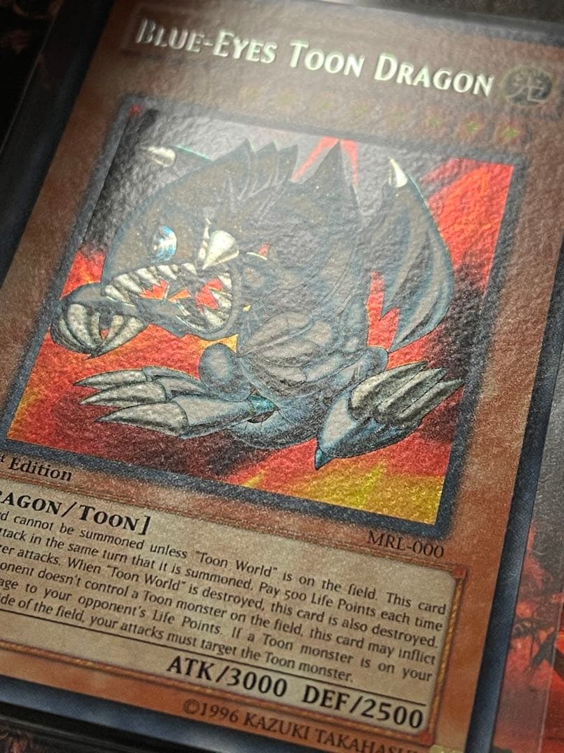 遊戯王 旧アジア版 ブルーアイズ・トゥーン・ドラゴン 英語版 シークレットレア
