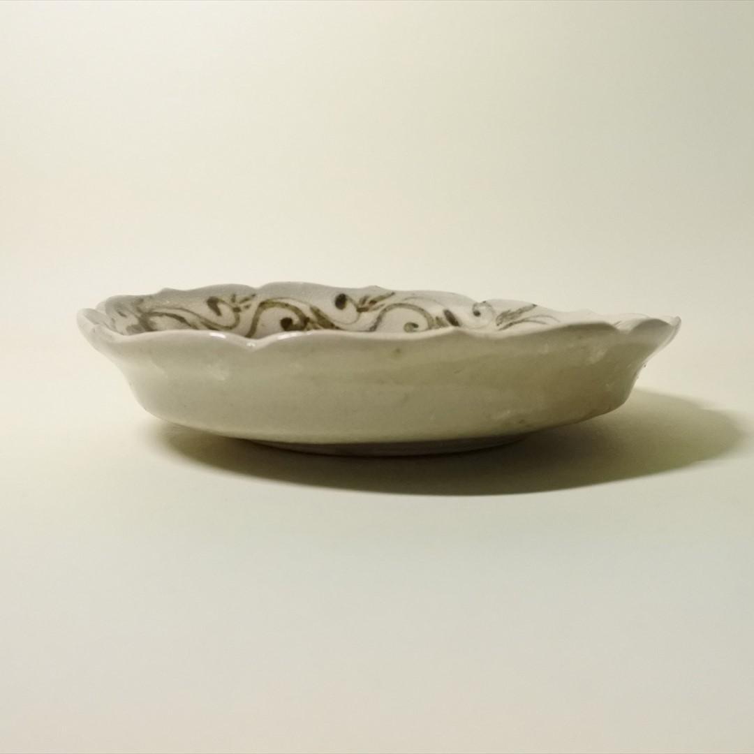 江戸前期　志野織部　皿　骨董品　アンティーク