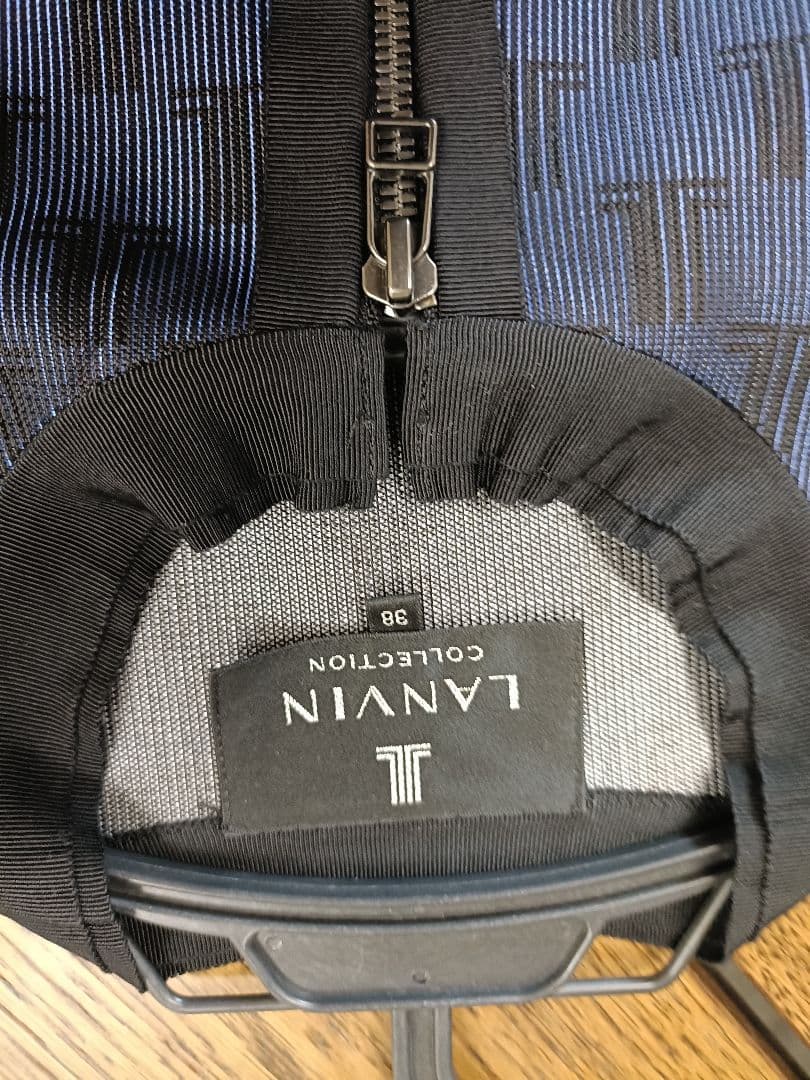 LANVIN ネイビー ブラック ブルゾン 38