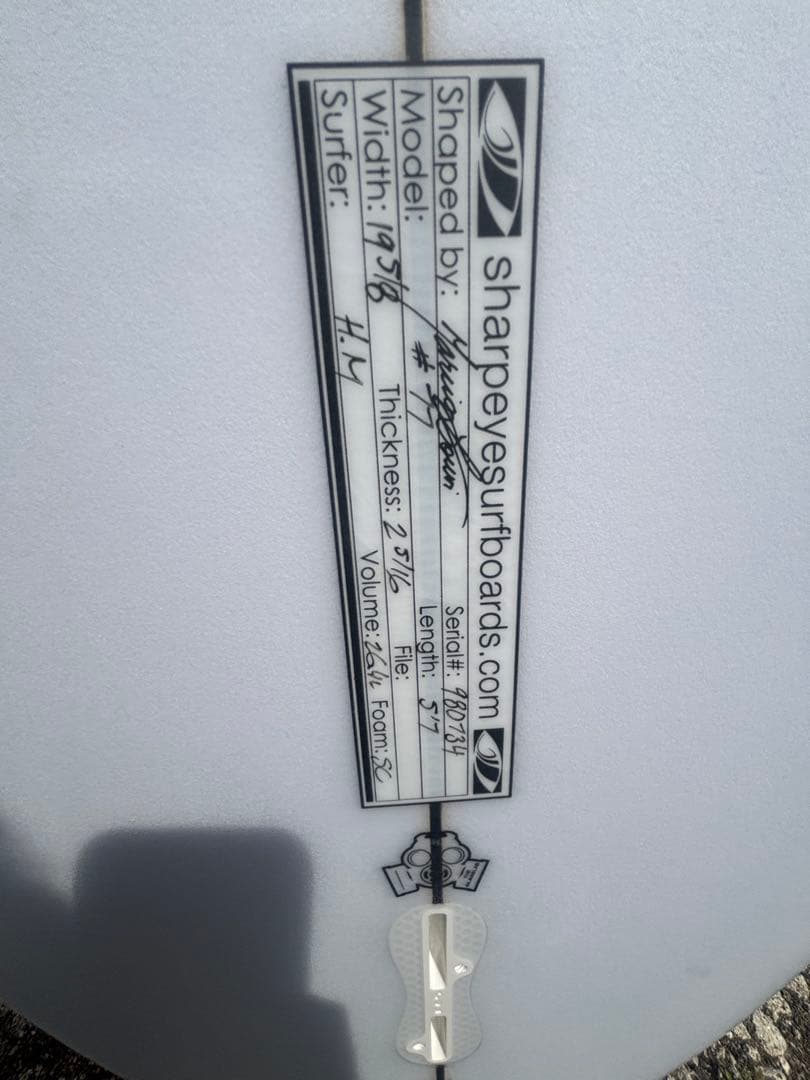 新品#77 SHARP EYE SURFBOARDS