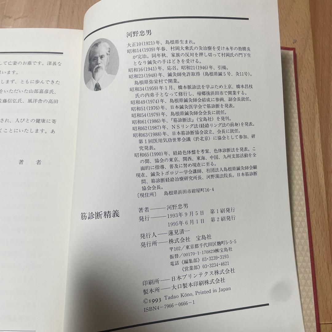 筋診断法精義 河野忠男著
