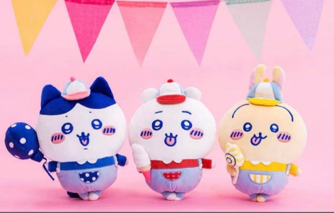 【美品】ちいかわ ワクワク ゆうえんち ぬいぐるみS セット ハチワレ うさぎ
