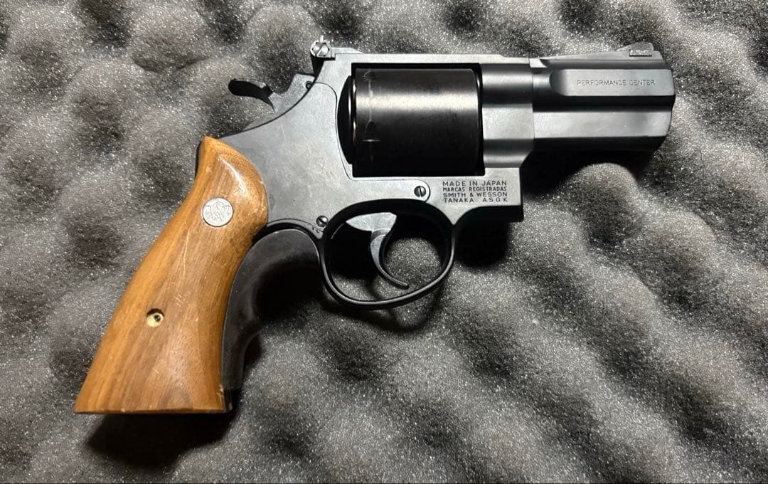 タナカ ガスガン S&W M19 2.5インチ グリップアダプター付属