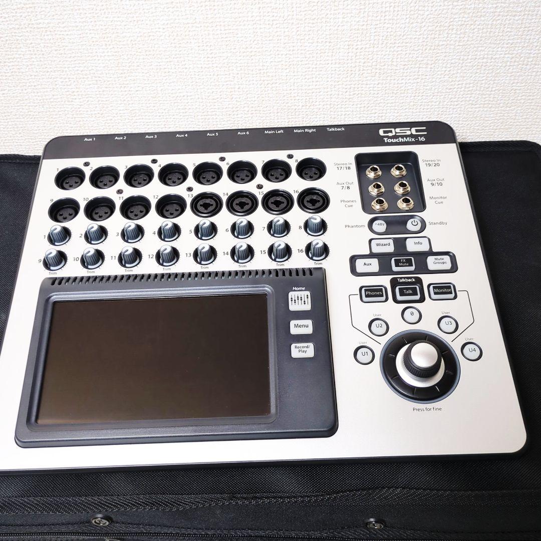 QSC TOUCHMIX-16 デジタルミキサー 美品 専用ケース付き