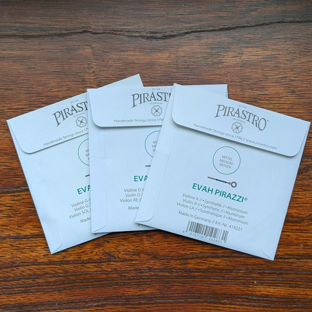 S*e様 Pirastro Evah Pirazzi バイオリン弦 　A,D,G