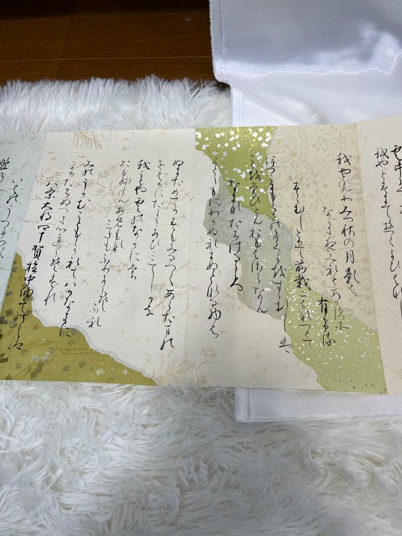 掛軸 巻物 馬場汀舟作 藤原公任「 石山切伊勢集 」912
