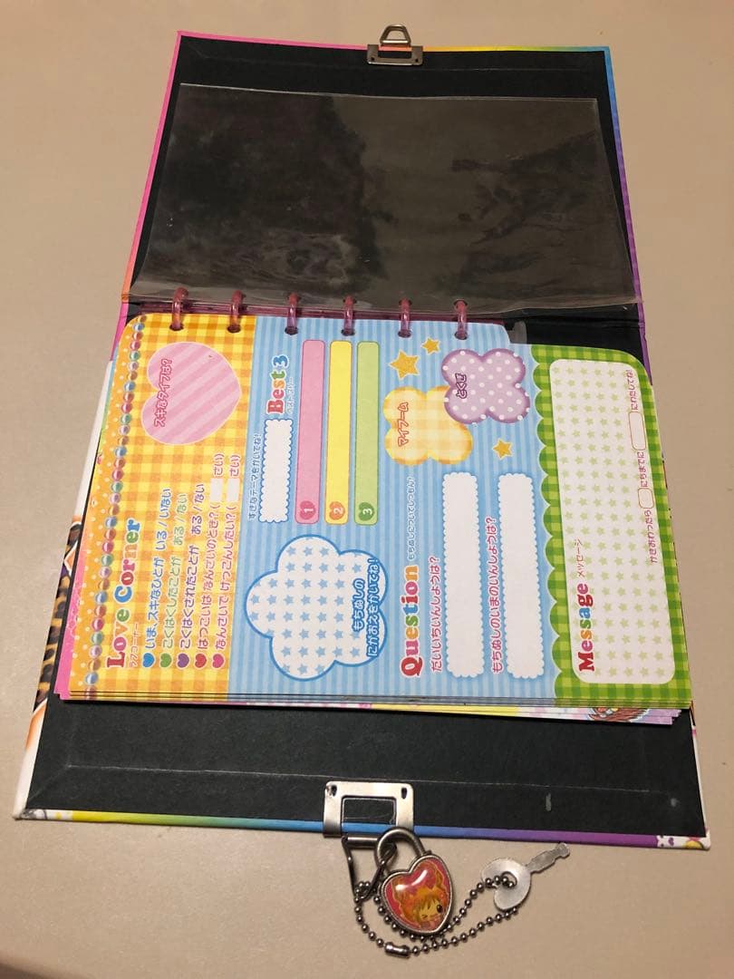 カミオジャパン　鍵付き　プロフィール帳　平成レトロ　激レア