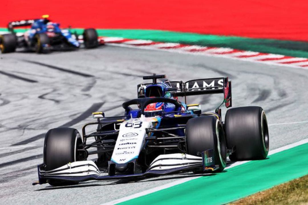 F1 ウィリアムズFW44 ジョージラッセル直筆サイン入り 1/43