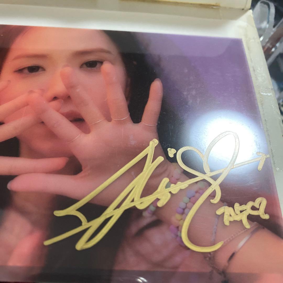 blackpink ジス　直筆サイン入り 限定フォトカード