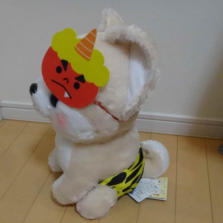 豆しば三兄弟　さすけ　昔ばなし　鬼　BIG ぬいぐるみ