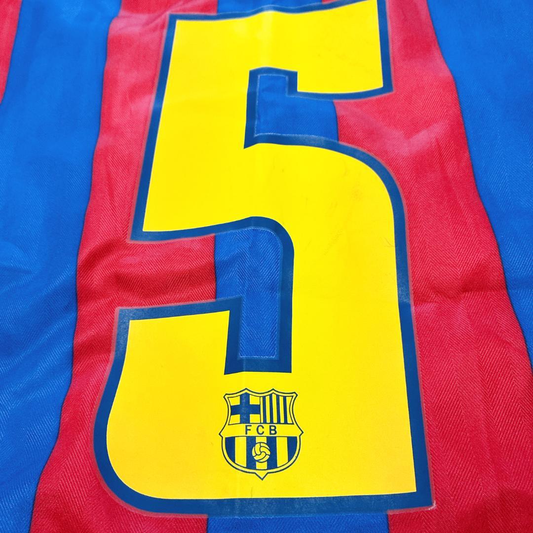 NIKE バルセロナ ユニフォーム プジョル 5番 M 長袖 バルサ FCB