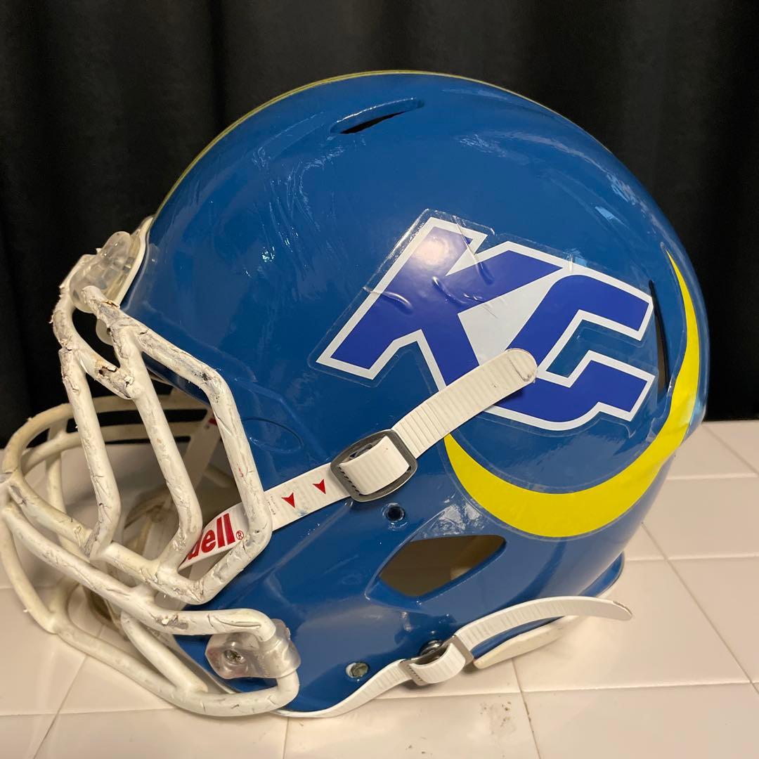 関西学院大学“FIGHTERS“試合用ヘルメット(選手実使用)