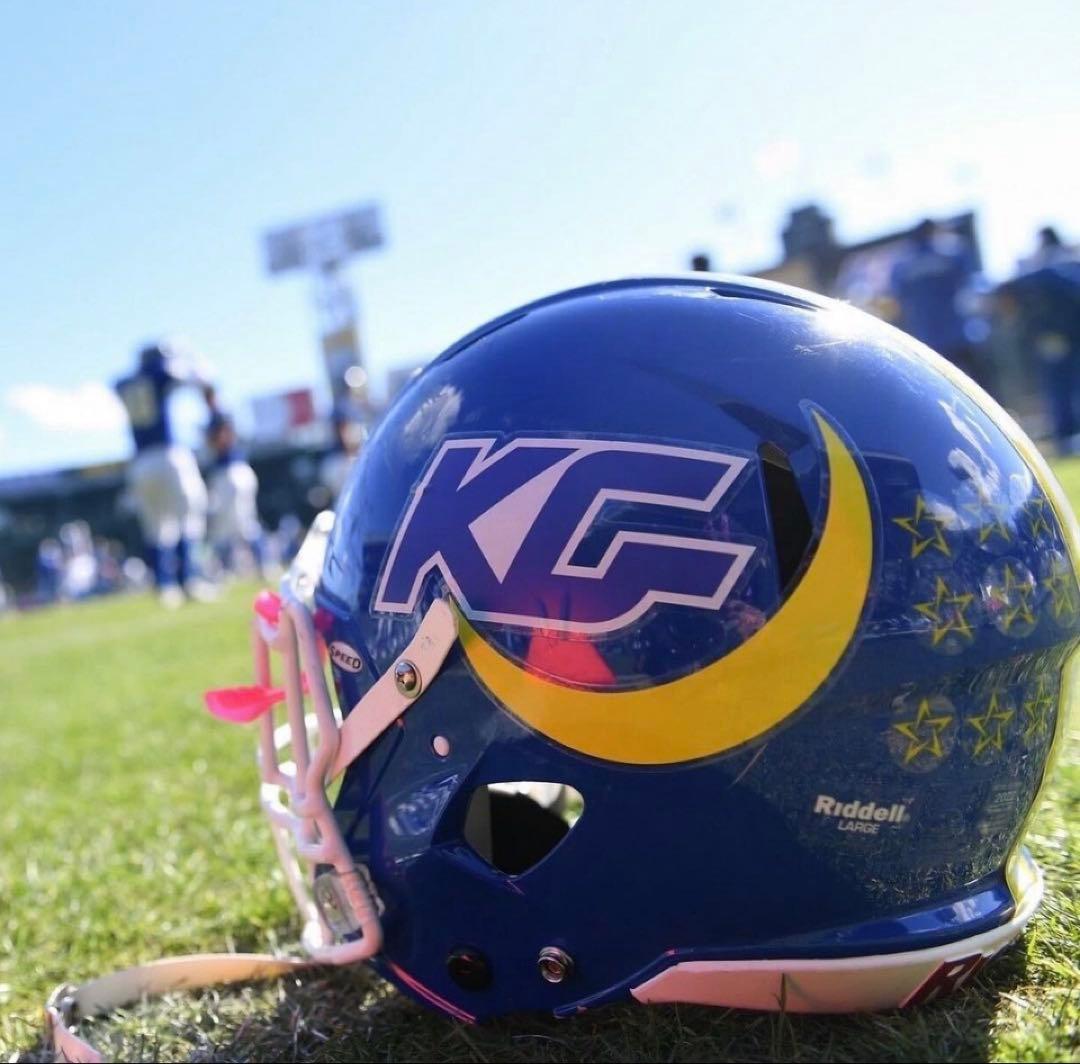 関西学院大学“FIGHTERS“試合用ヘルメット(選手実使用)