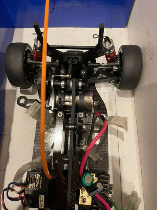 タミヤメカ付き4WDプロポ付 フレーム ワイスピボディ