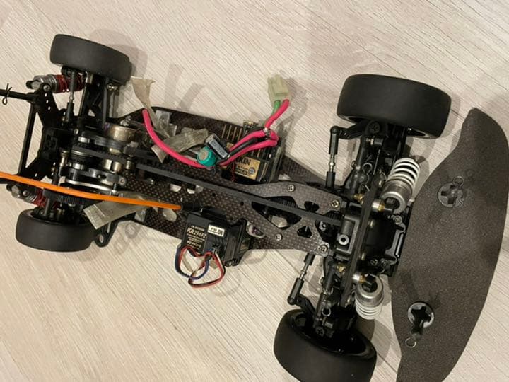 タミヤメカ付き4WDプロポ付 フレーム ワイスピボディ