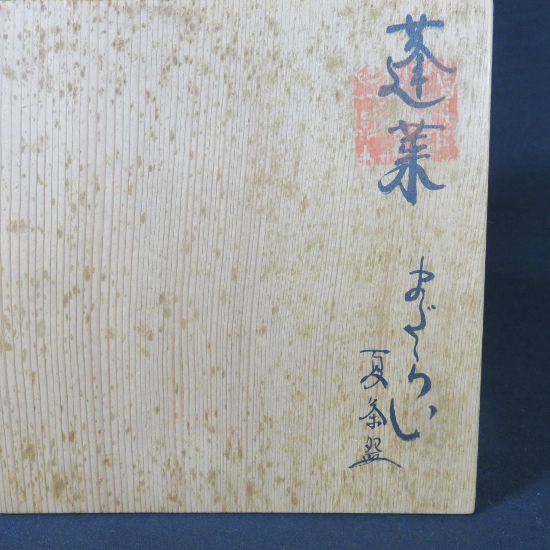 茶碗 蓬莱 夏茶碗 平茶碗 石山窯 共箱 木箱 抹茶碗 茶器 茶道具