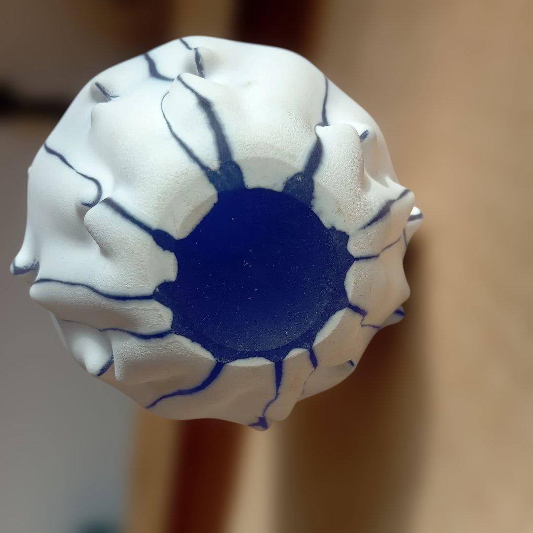現代ガラス作家　富永一真　『～青の～』