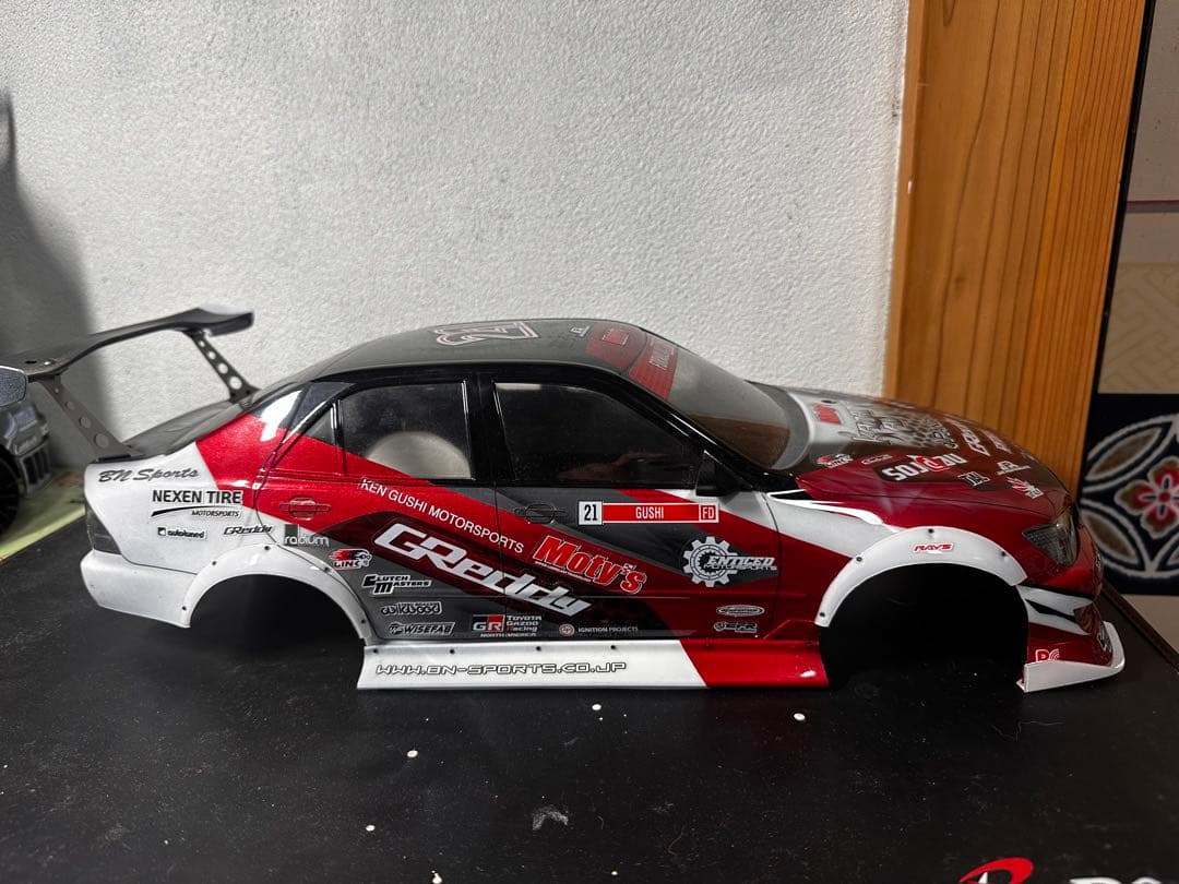 ドリフトカー ボディ 1/10 アルテッツァ　風間オート仕様