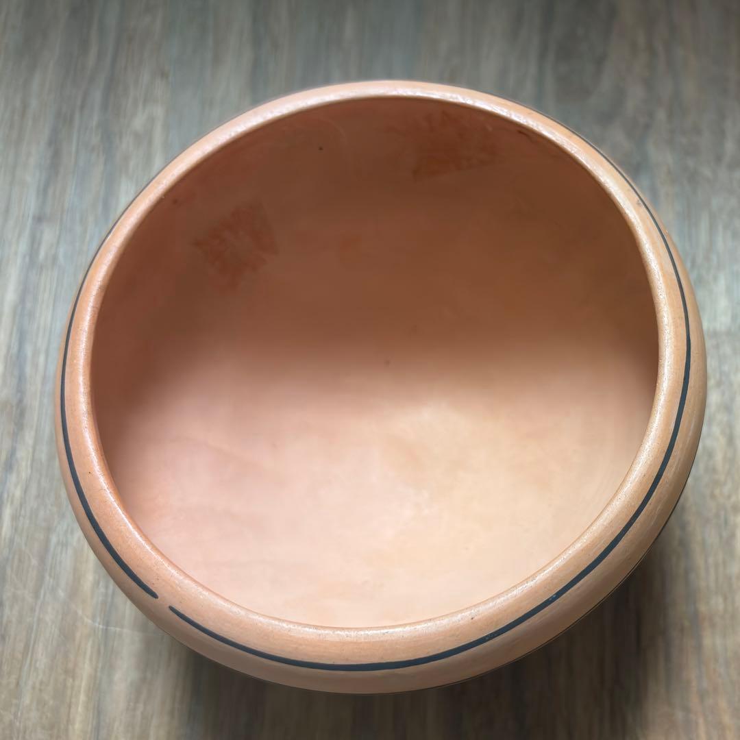 美品◇ズニ族◇陶器ボウル◇ダリル・ウェスティカ作◇ハートライン・ディア