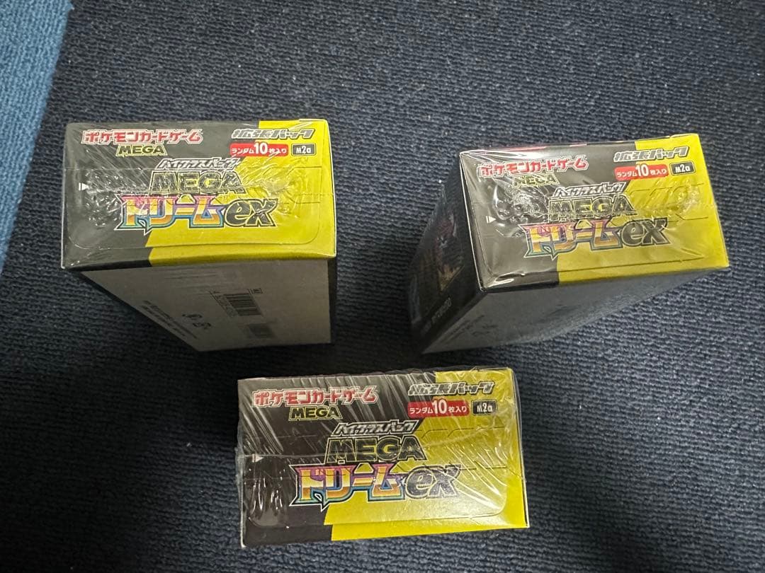 ポケモンカード MEGA ドリームEX 3box ボックス シュリンク付き