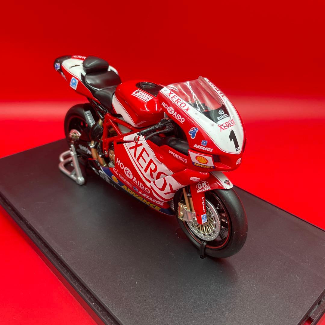 【美品】NewRay 1/12 ドゥカティ 999 ゼロックス ケース付 完成品