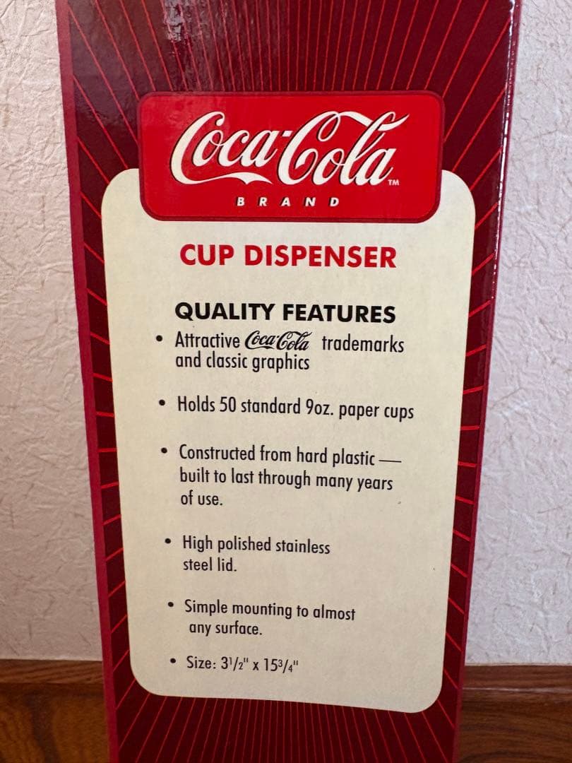 コカコーラ　カップディスペンサー