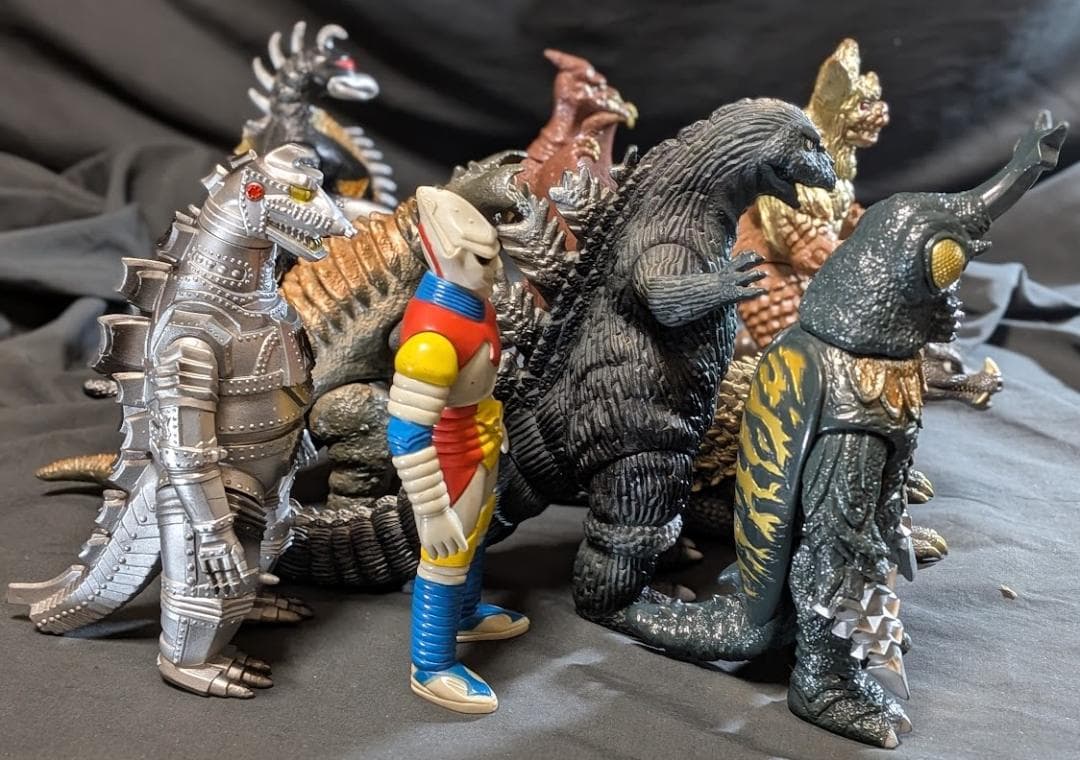 昭和ゴジラ東宝チャンピオンまつり（バンダイ）ソフビフィギュア10体セット