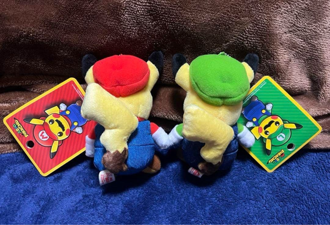 任天堂コラボ　マリオ　ルイージ　ピカチュウ　マスコット　ポケモンセンター京都