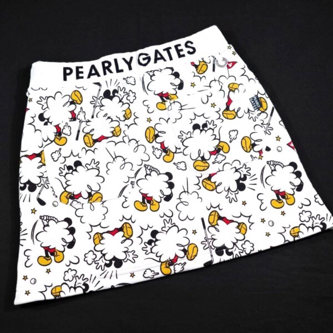 【PEARLY GATES】裏起毛ボア スウェット ストレッチ スカート・1番M