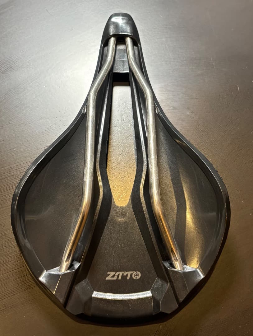 ZTTO 3Dプリント 自転車サドル ハニカム構造 軽量 チタンレール