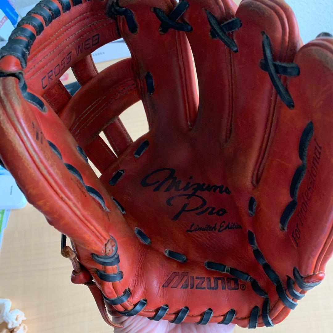 Mizuno Pro Limited Edition 硬式グローブ オレンジ