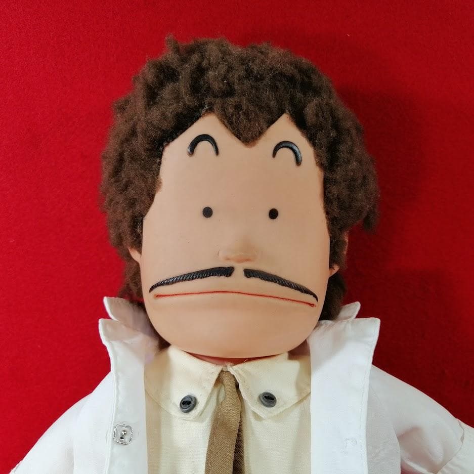 Dr.スランプ アラレちゃん 則巻千兵衛 本体 白衣 ソフビ 29cm ポピー