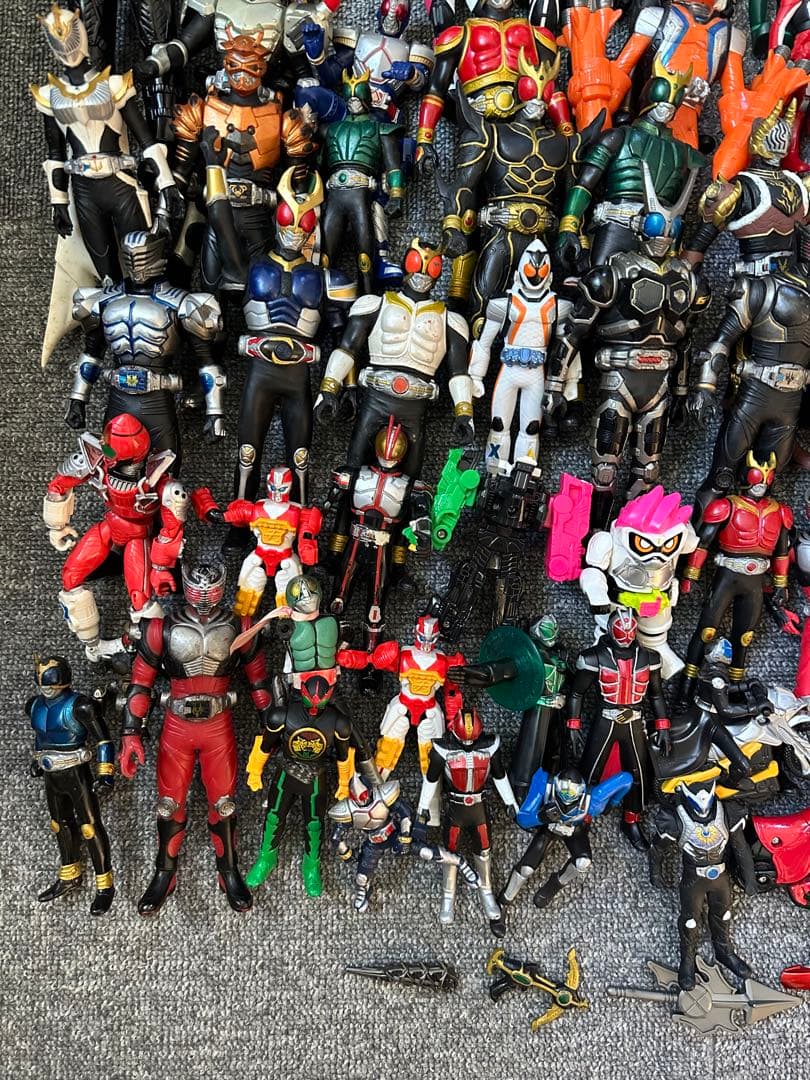★当時物 仮面ライダー ソフビ フィギュア バンダイ まとめ売り 約6.6kg