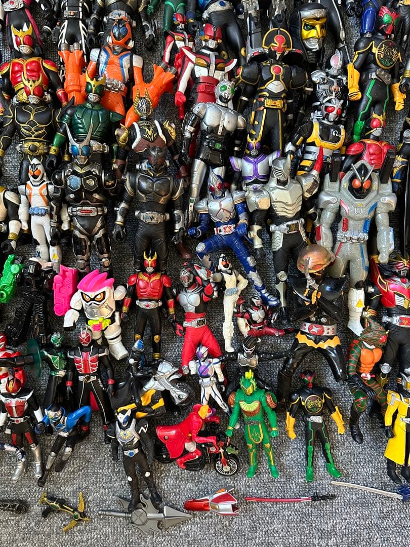★当時物 仮面ライダー ソフビ フィギュア バンダイ まとめ売り 約6.6kg
