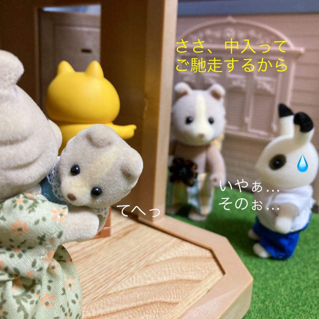 ひとつ前の出品物の確認用　シルバニアファミリー　森のお家　赤い屋根　ドールハウス
